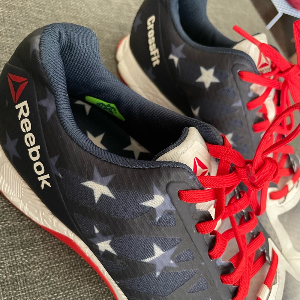 Reebok CrossFit shoes. Older model- not sure of style. Worn 1-2 times.